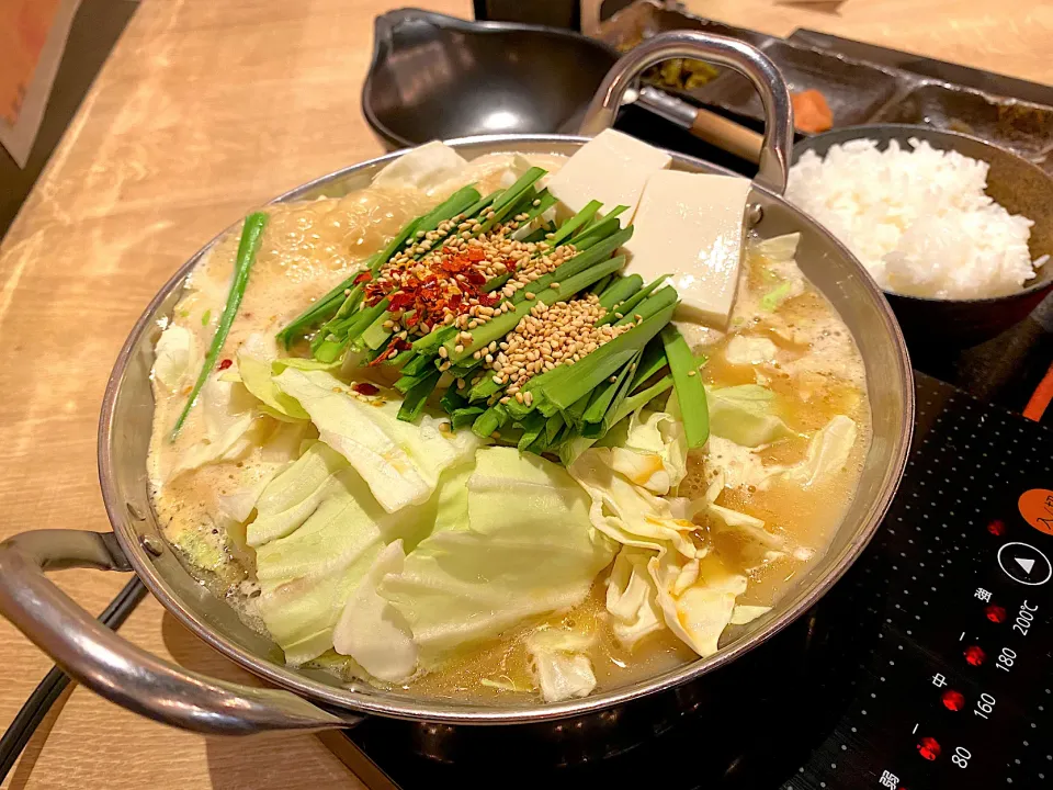 もつ鍋定食 みそ|かぬさん