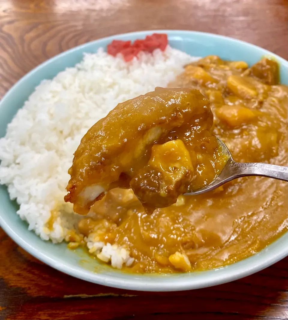 高知 ひばり食堂で「カツカレー」|ばくあんしゃさん