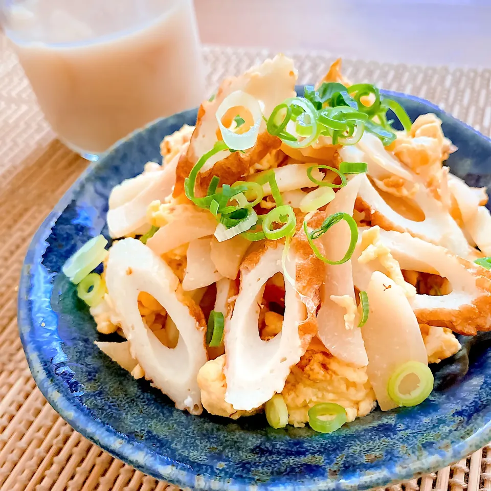 おかちさんの料理 ちくわと卵のガリ和え🍀*゜|にゃんぺこさん