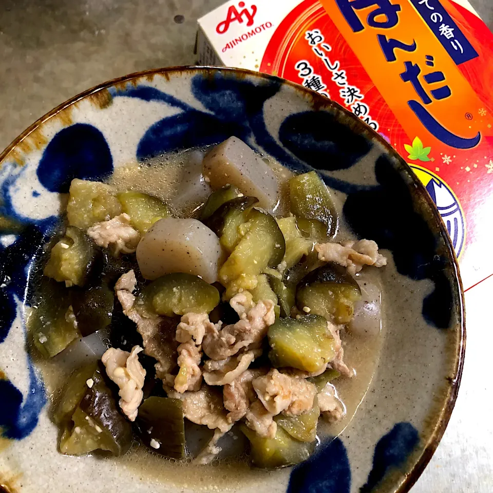 茄子とこんにゃく、豚肉の味噌煮|nao子さん