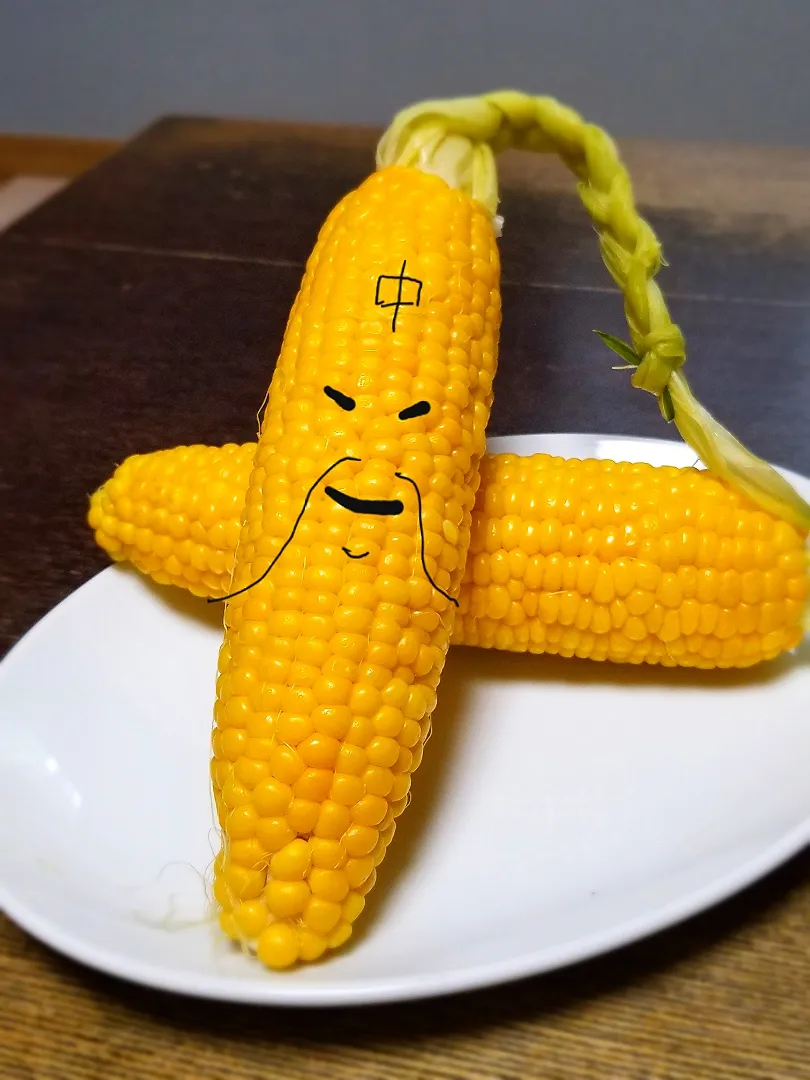 レンチン採れたてとうもろこし🌽|ぱんだのままんさん