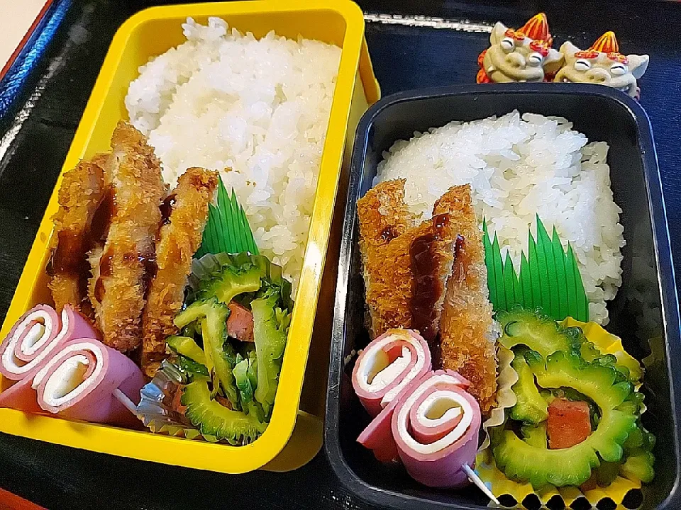 夫弁当、娘弁当|みどりさん