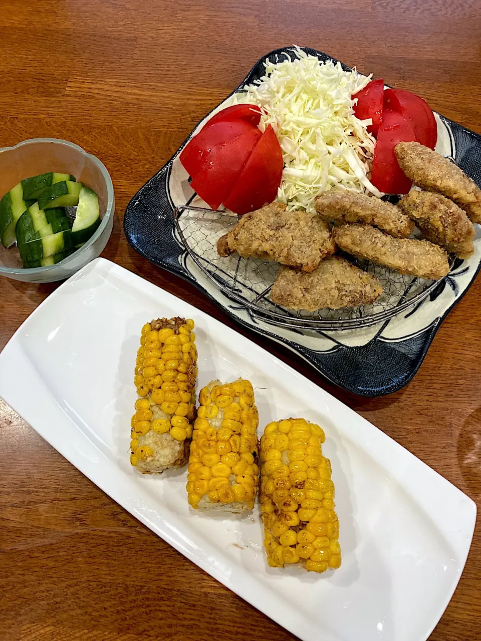 Snapdishの料理写真:野菜 ＋ 鯨で 晩ご飯|sakuramochiさん