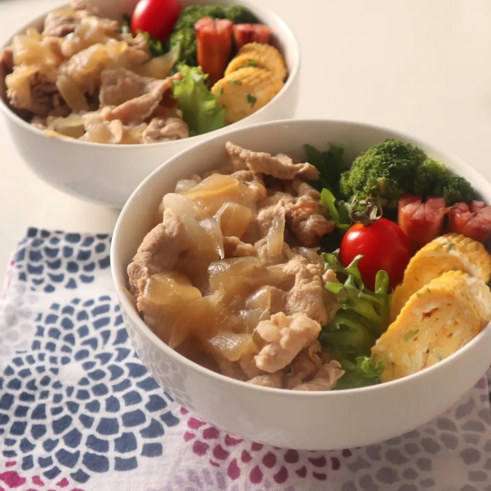 高校生男子置きランチ🍱豚丼|なかじー。さん