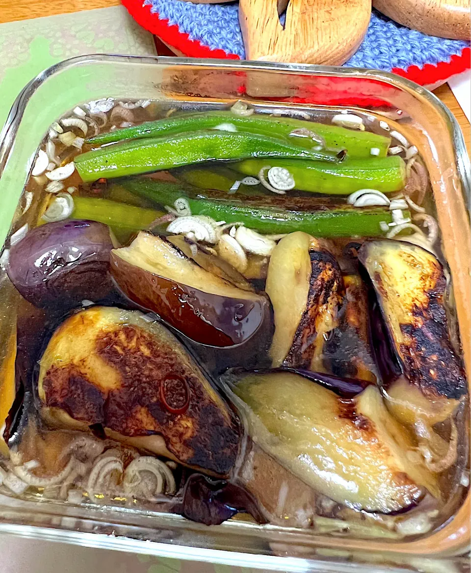 ナスとオクラの煮浸し|Tomoko  Kawaharaさん