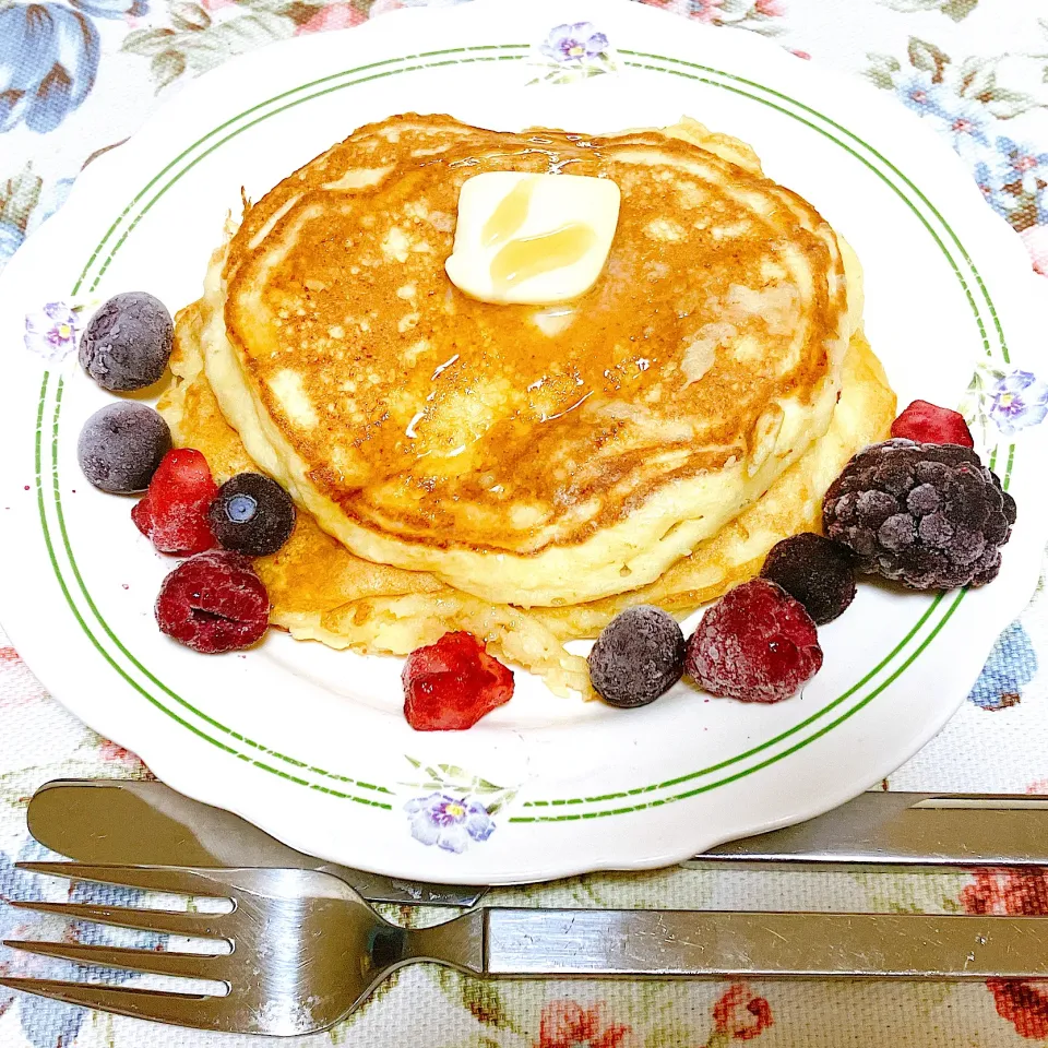 お豆腐パンケーキ🥞|めいちさん