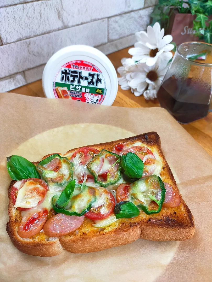 本日の朝食✨ピザトースト🍕|COCOMO🌼*･さん