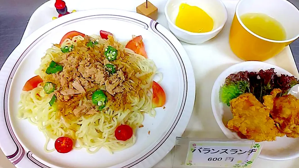 Snapdishの料理写真:つめたい麺フェア最終日　和風冷製パスタセット|nyama1さん