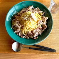 ねぎ塩レモン豚パスタ|tooonさん