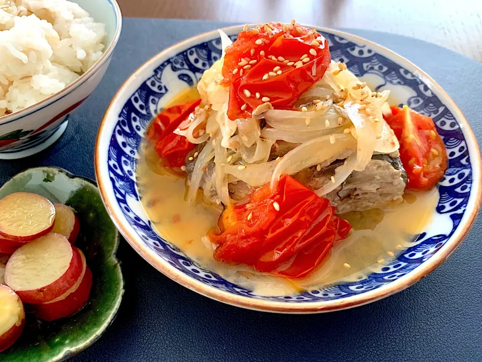 鯖の黒酢煮|かなっぺさん