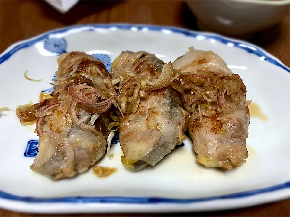 Snapdishの料理写真:鳥飼茄子の肉巻き焼き|まるちゃんさん