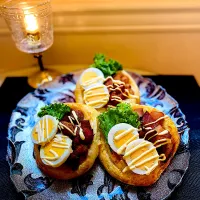 ふわふわ焼きたて💕てりたまチキン🥪