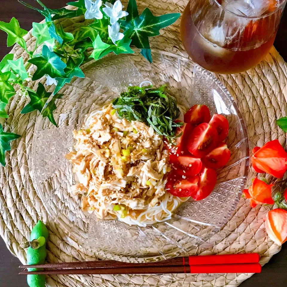 よだれ鶏そうめん|ハマーさん