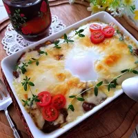 焼きチーズキーマカレー