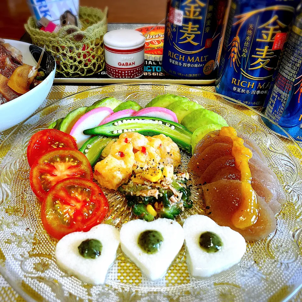 Snapdishの料理写真:きび砂糖、お酢、お味噌で酢味噌作って田舎こんにゃくに💕|tonaさん