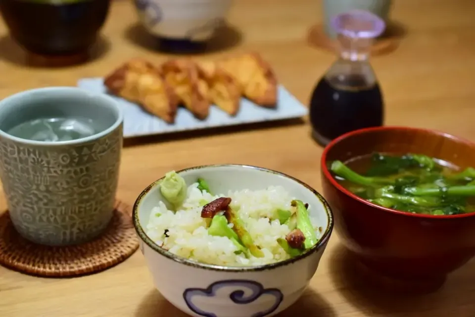 Snapdishの料理写真:アスパラごはん|うにんぱすさん