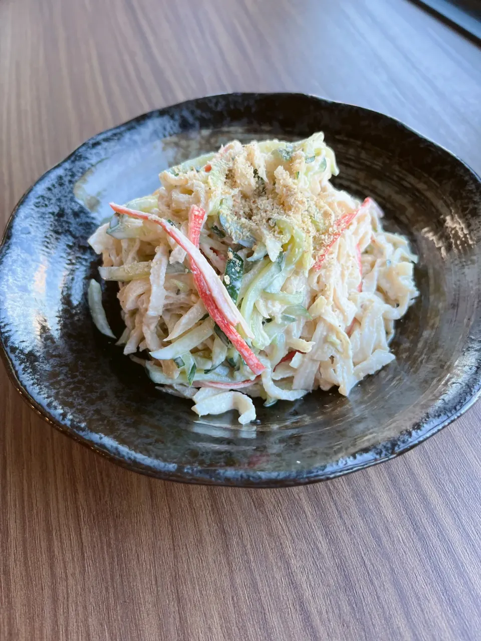 Snapdishの料理写真:🥒切り干し大根のわさび醤油マヨ和え🥒|いっちーさん