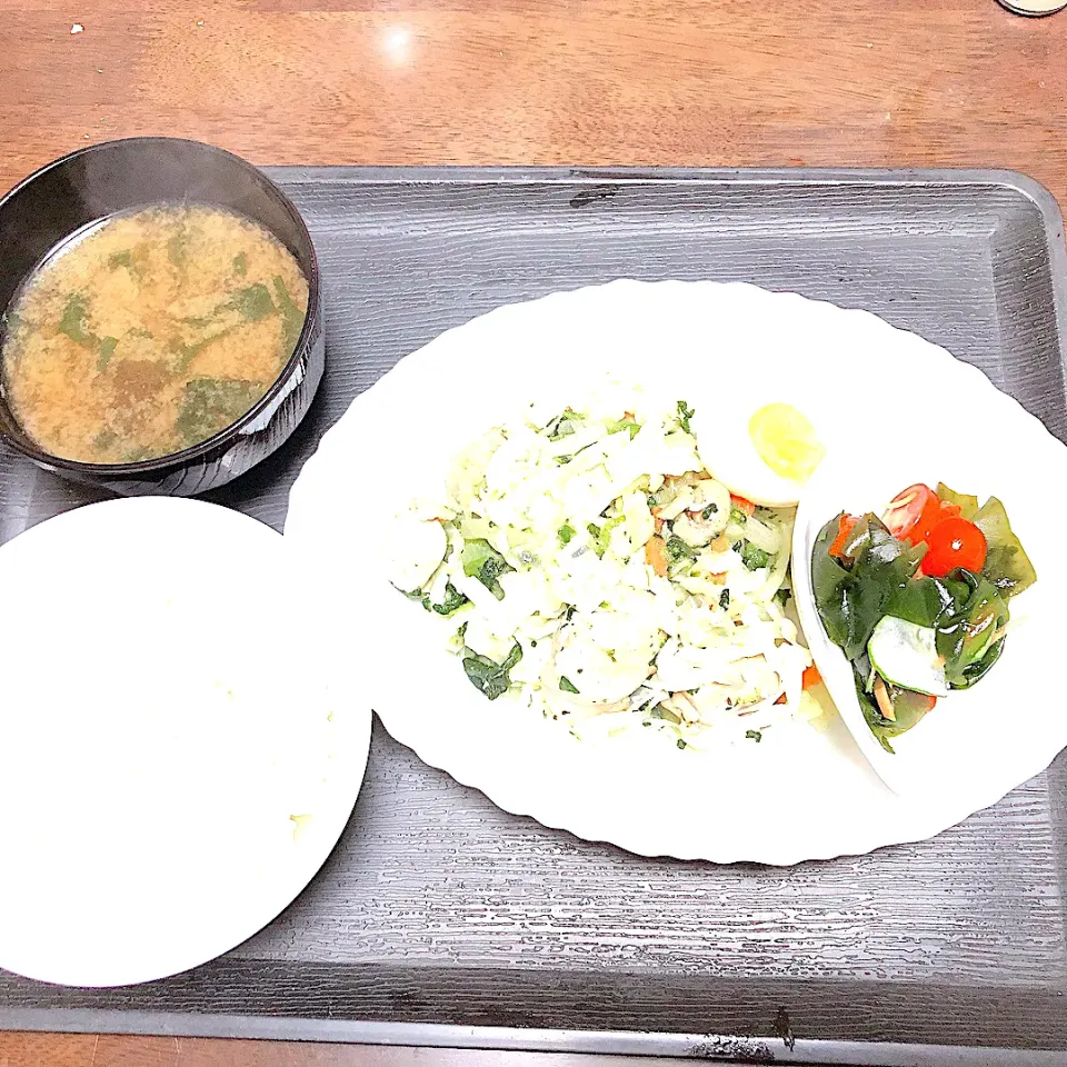 写り悪💦鶏と野菜の中華炒め&酢の物|まちゃさん