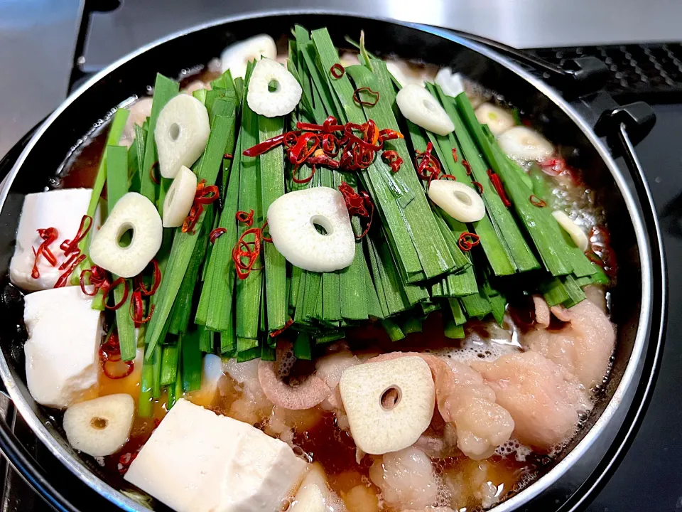 今夜の娘の晩酌ご飯は、もつ鍋🥘|yokoさん