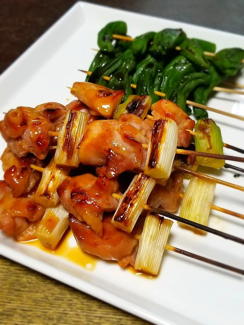 パパ焼き👨ねぎまとししとう串|ぱんだのままんさん