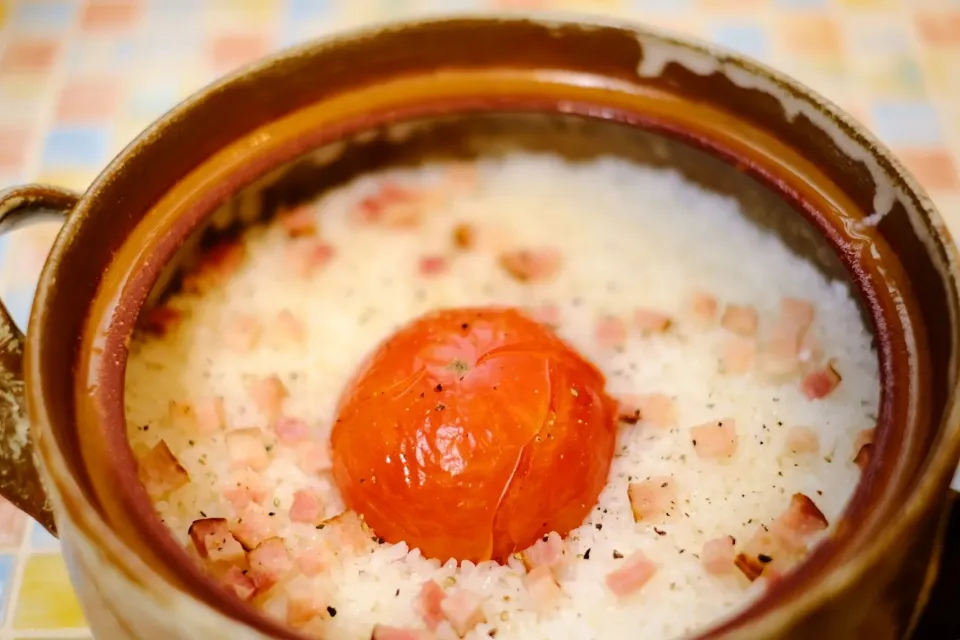 農家の食卓さんのまるごとトマトの炊き込みご飯 #楽天レシピ|楽天レシピさん