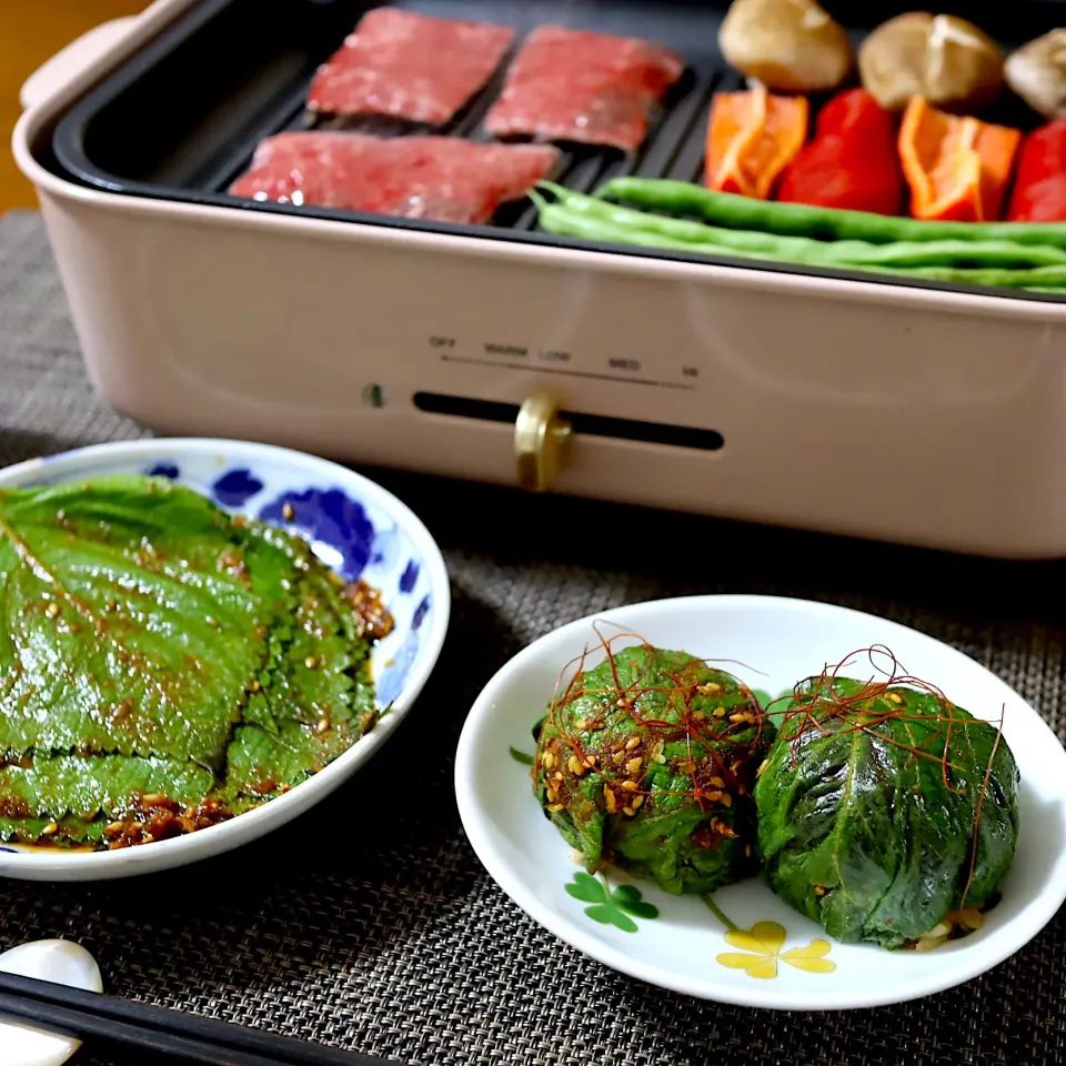 エゴマの葉の醤油漬け|かおるさん