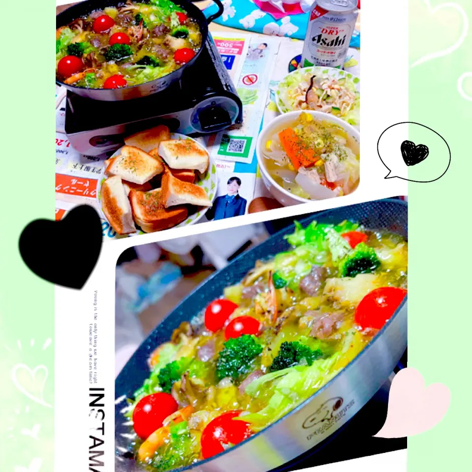 Snapdishの料理写真:７／２４ ｓｕｎ 晩ごはん🍴＊○°|rinaronarさん