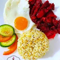 Snapdishの料理写真:silog meals with icetea and more
prices well depend your choices|Rick Banaganさん