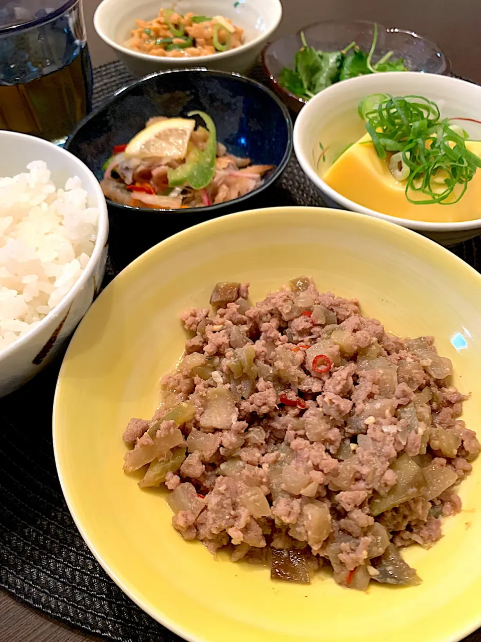 茄子の肉味噌そぼろ♡|ゆきりん。さん