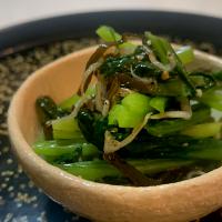 小松菜とジャコの塩昆布ナムル