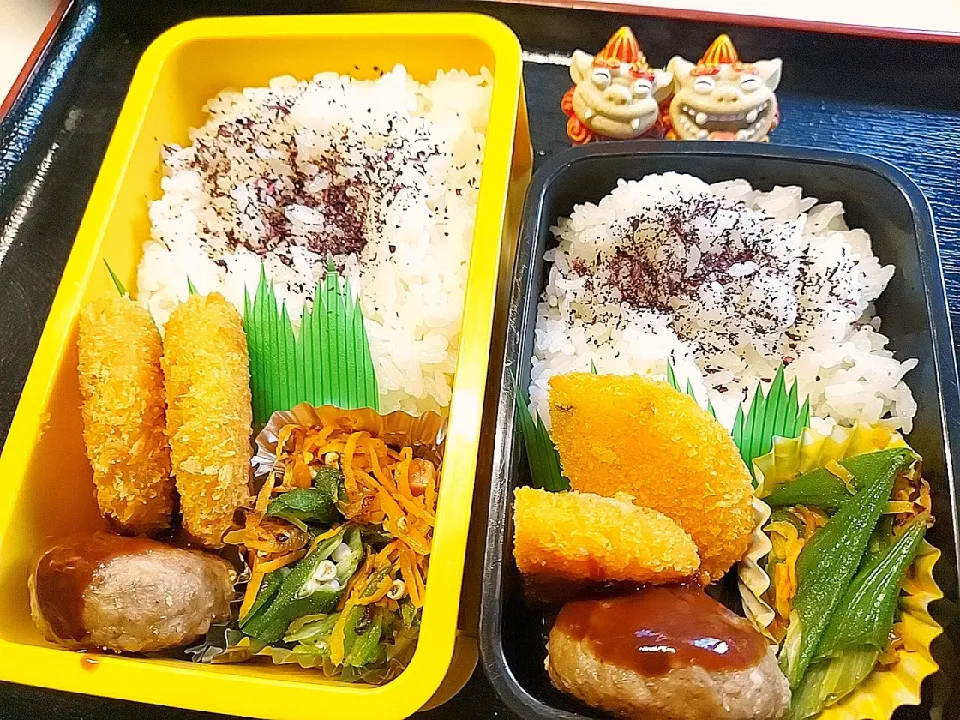 夫弁当、娘弁当|みどりさん