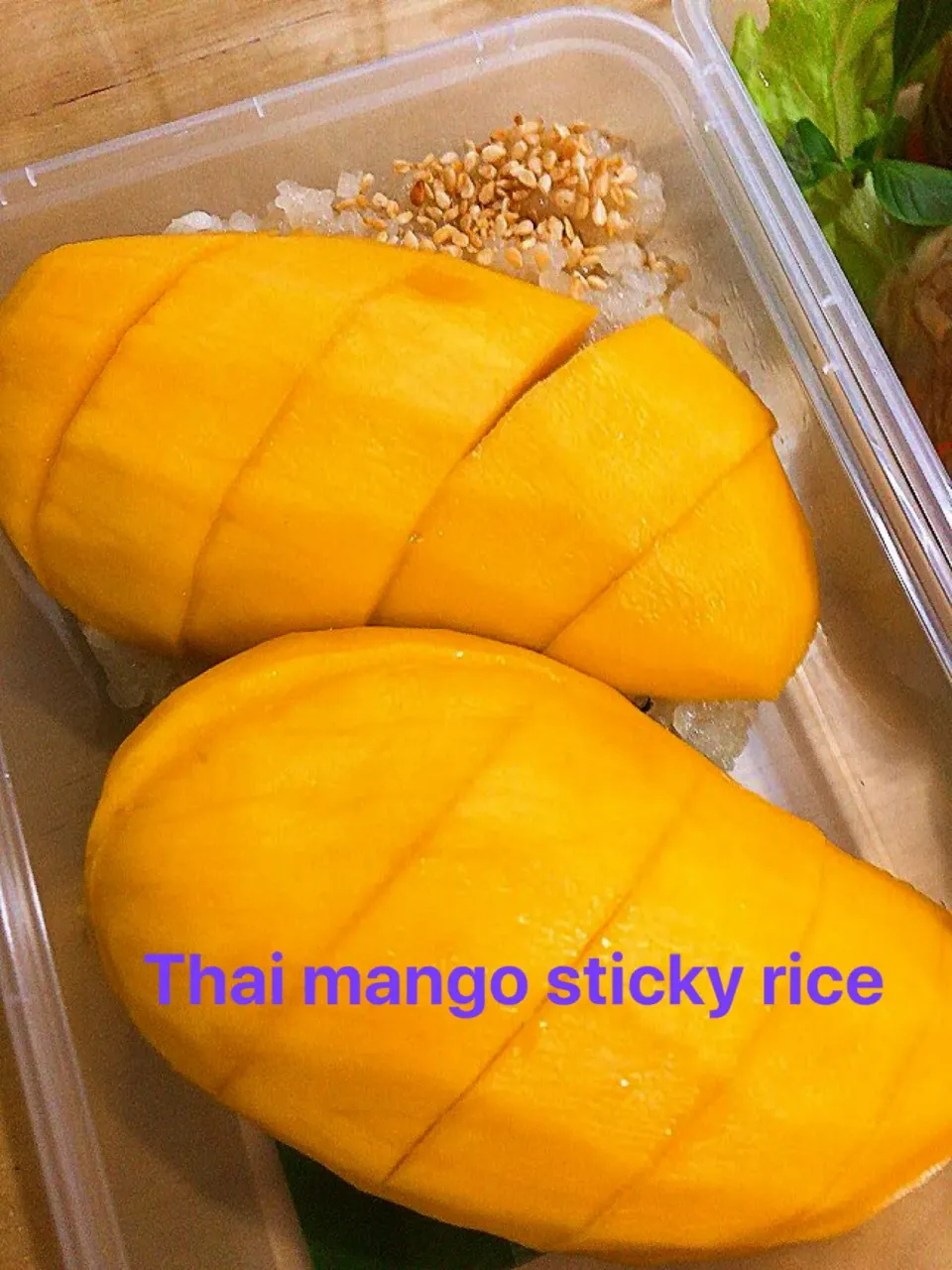 ข้าวเหนียวมะม่วง Thai mango sticky rice.|Popさん