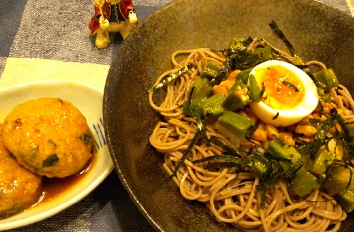 '22．7/26
今夜はねばねば蕎麦😋|たえさん