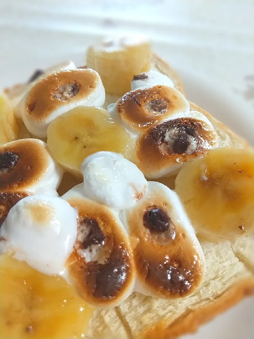 ☆今日の朝ごはん☆　チョコマシュマロバナナトースト|hamamaさん