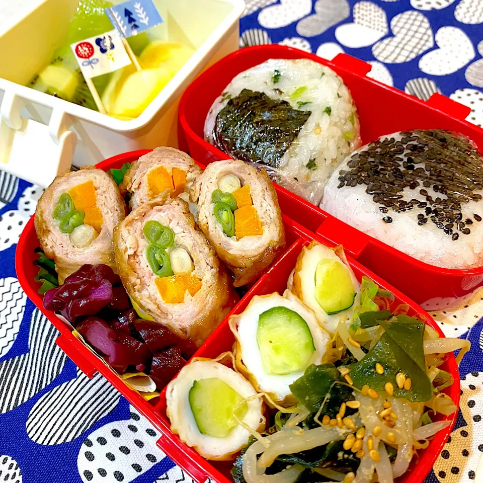 Snapdishの料理写真:😋今日の学童弁当🍙|moyukitaさん