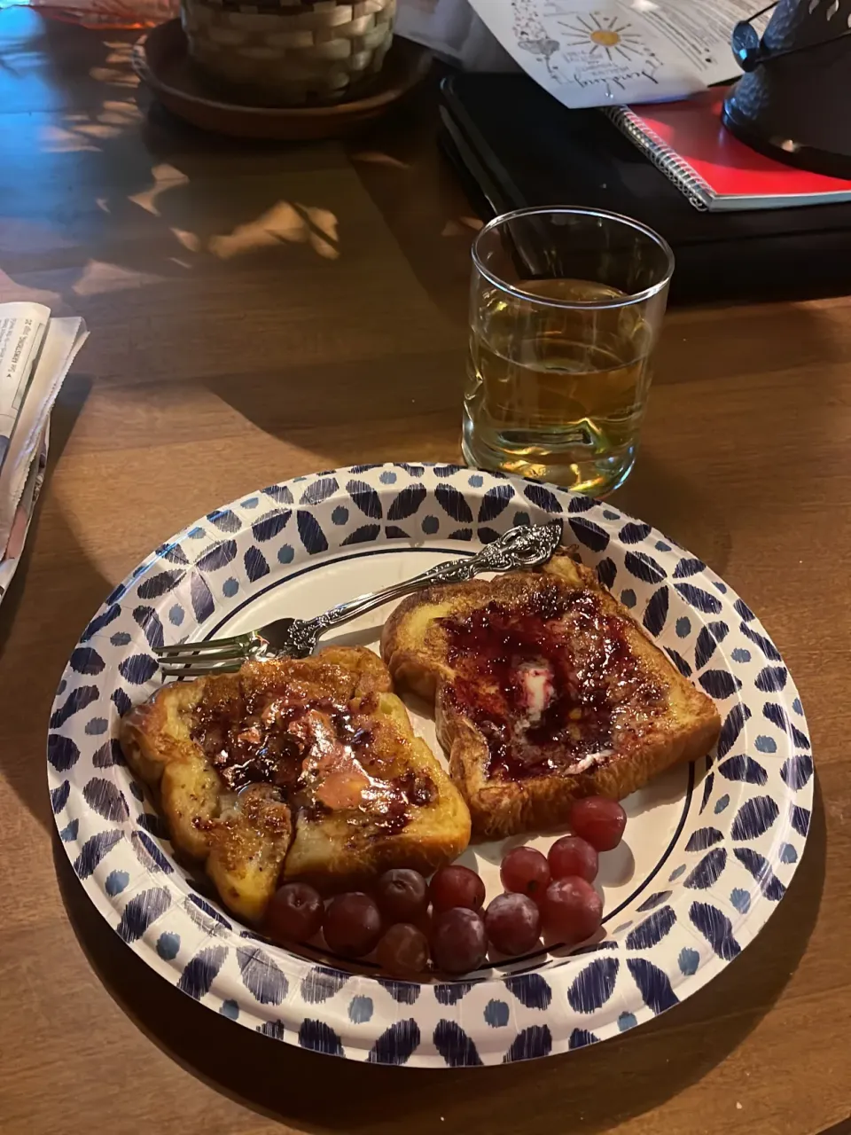 French toast and grapes|suさん