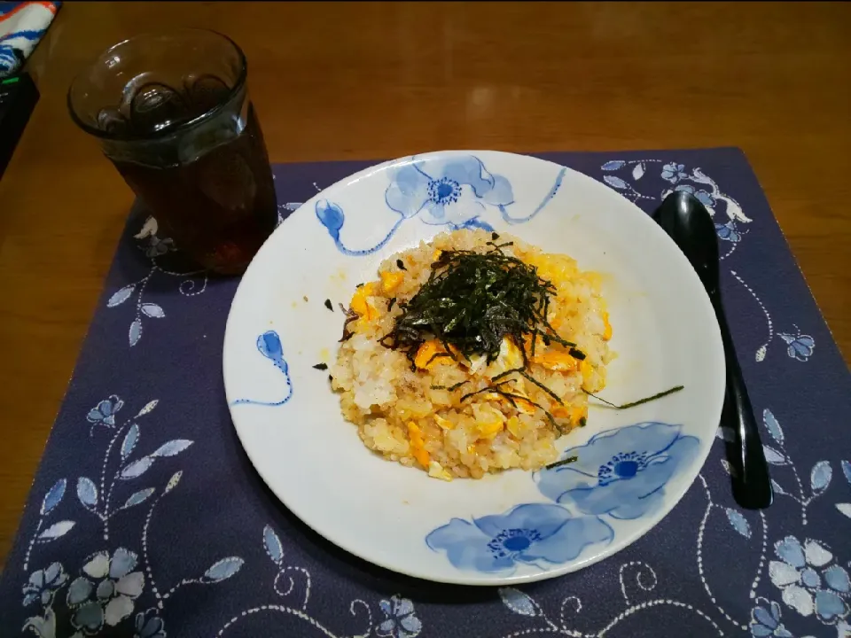 電子レンジだけで作った炒飯(朝ご飯)|enarinさん