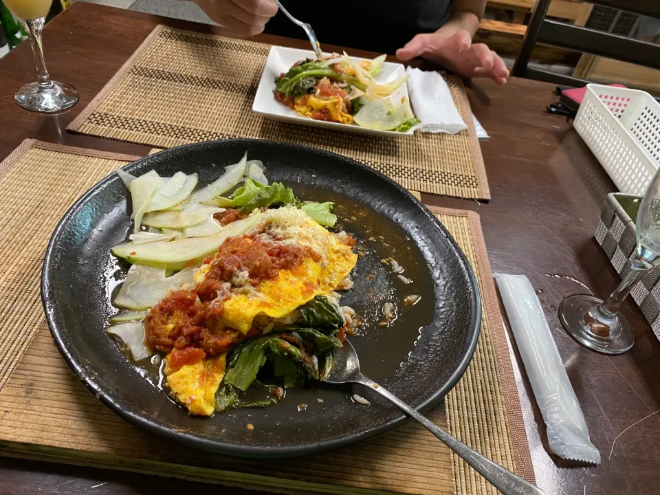 Snapdishの料理写真:創作フレンチ🌈焼きオムライス🌈 ©дабасиу|dabasyuさん