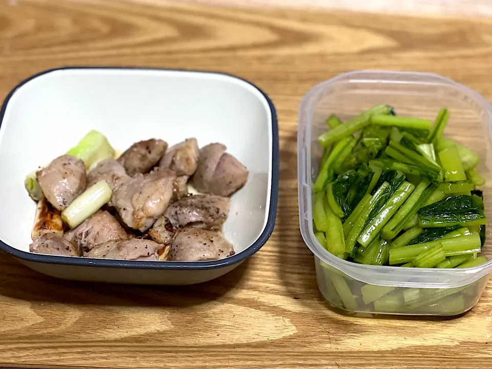 ☆塩にんにく焼き鳥 ☆野沢菜漬|まぁたんさん