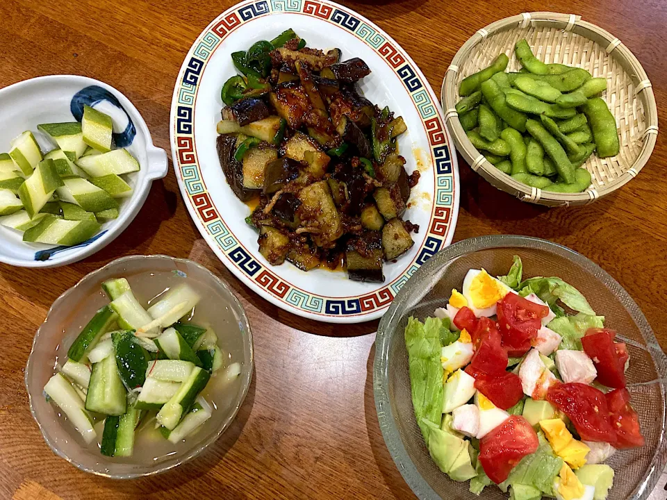 自家栽培野菜で　晩ご飯|sakuramochiさん