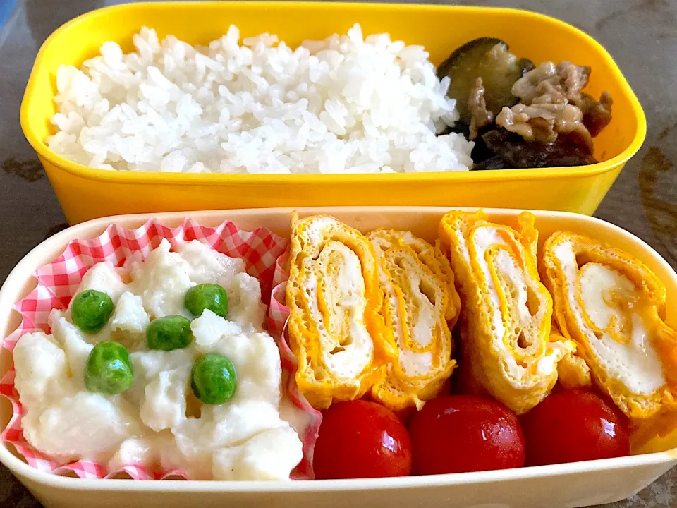 茄子味噌炒め弁当|料理嫌いを直したいさん