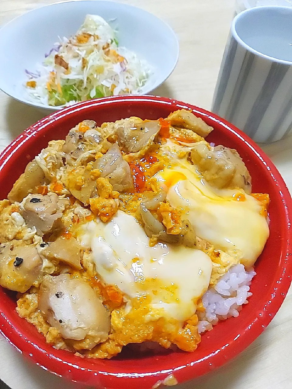 親子丼 ＆ サラダ|すばるさん