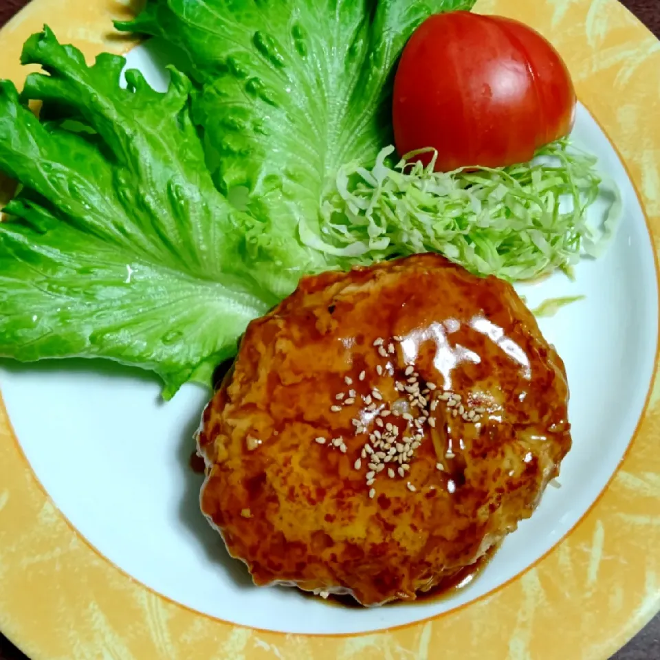 鶏ミンチと豆腐とキャベツのハンバーグ|ひろにぃさん