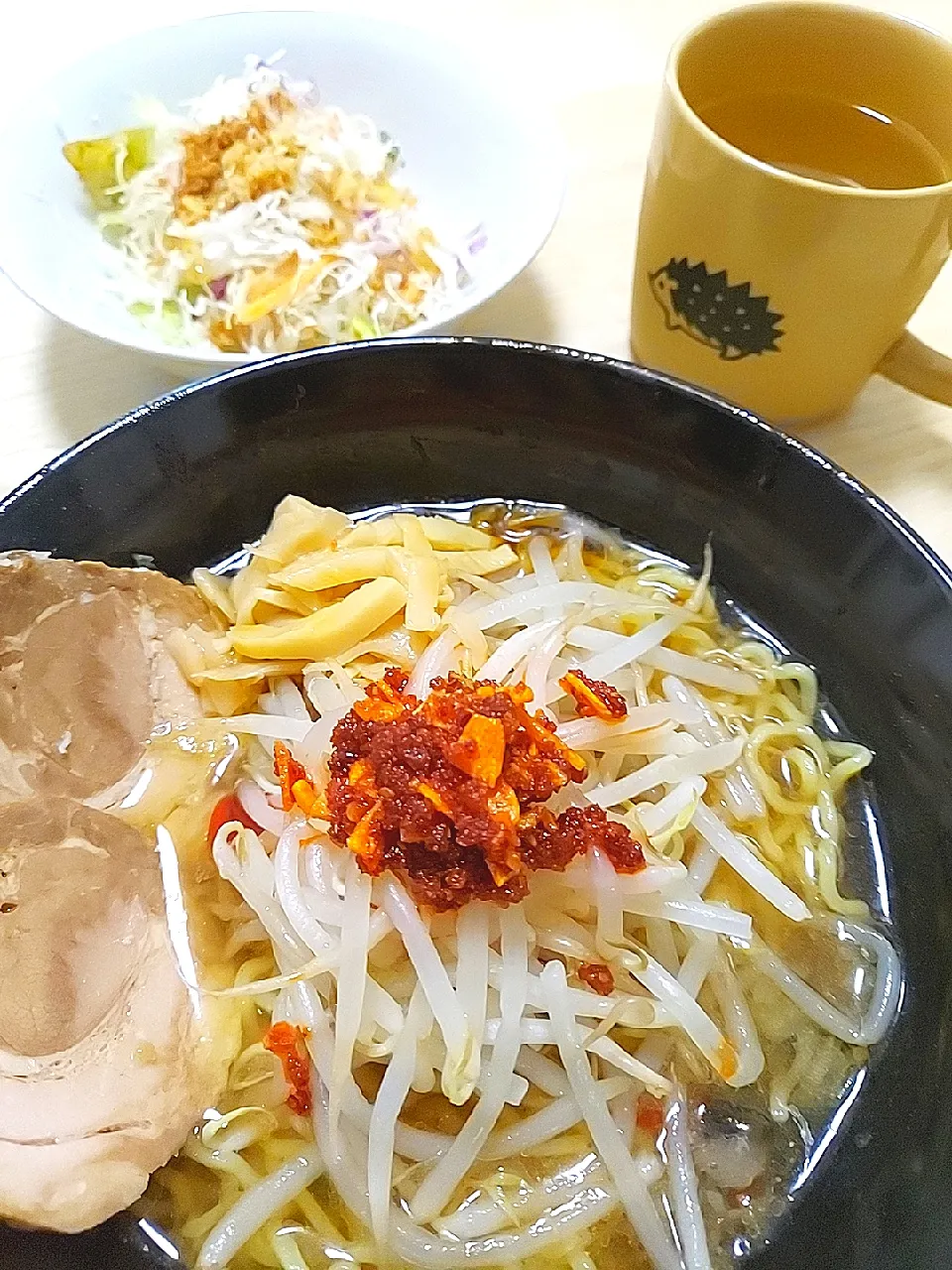 冷やしラーメン ＆ サラダ|すばるさん