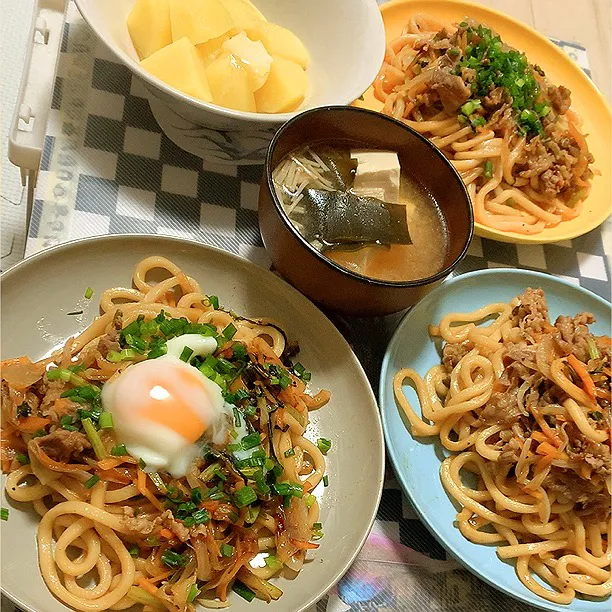 牛ねぎ焼きうどん♬|panchiさん