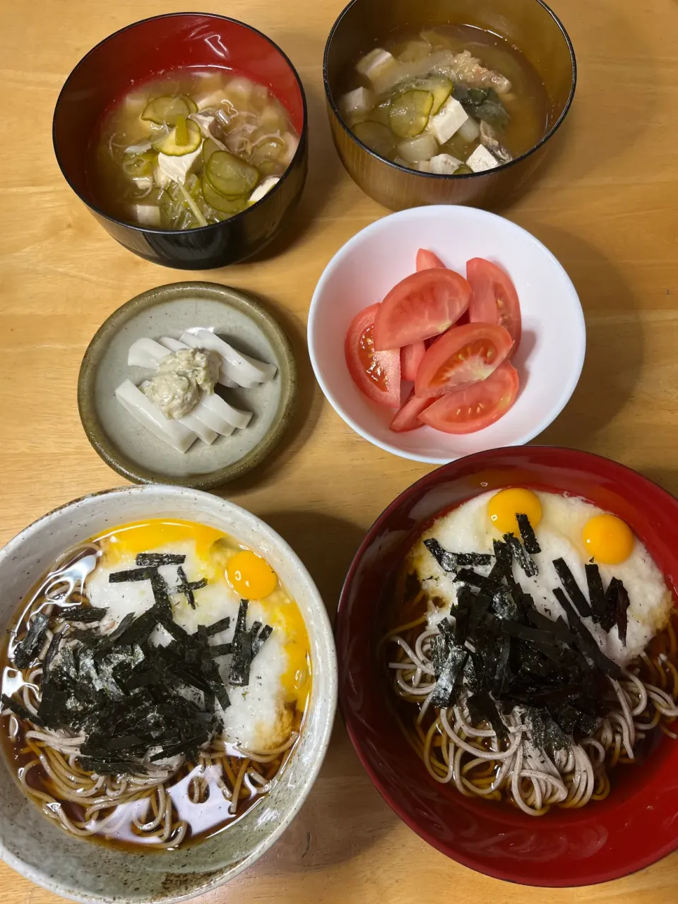 Snapdishの料理写真:とろろ月見蕎麦🌕|Makokoさん