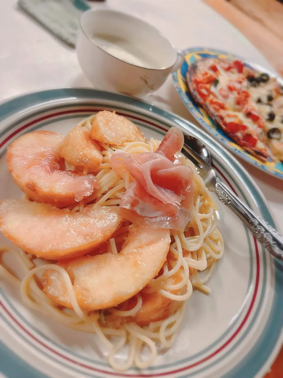 桃の冷製パスタ|美知子さん