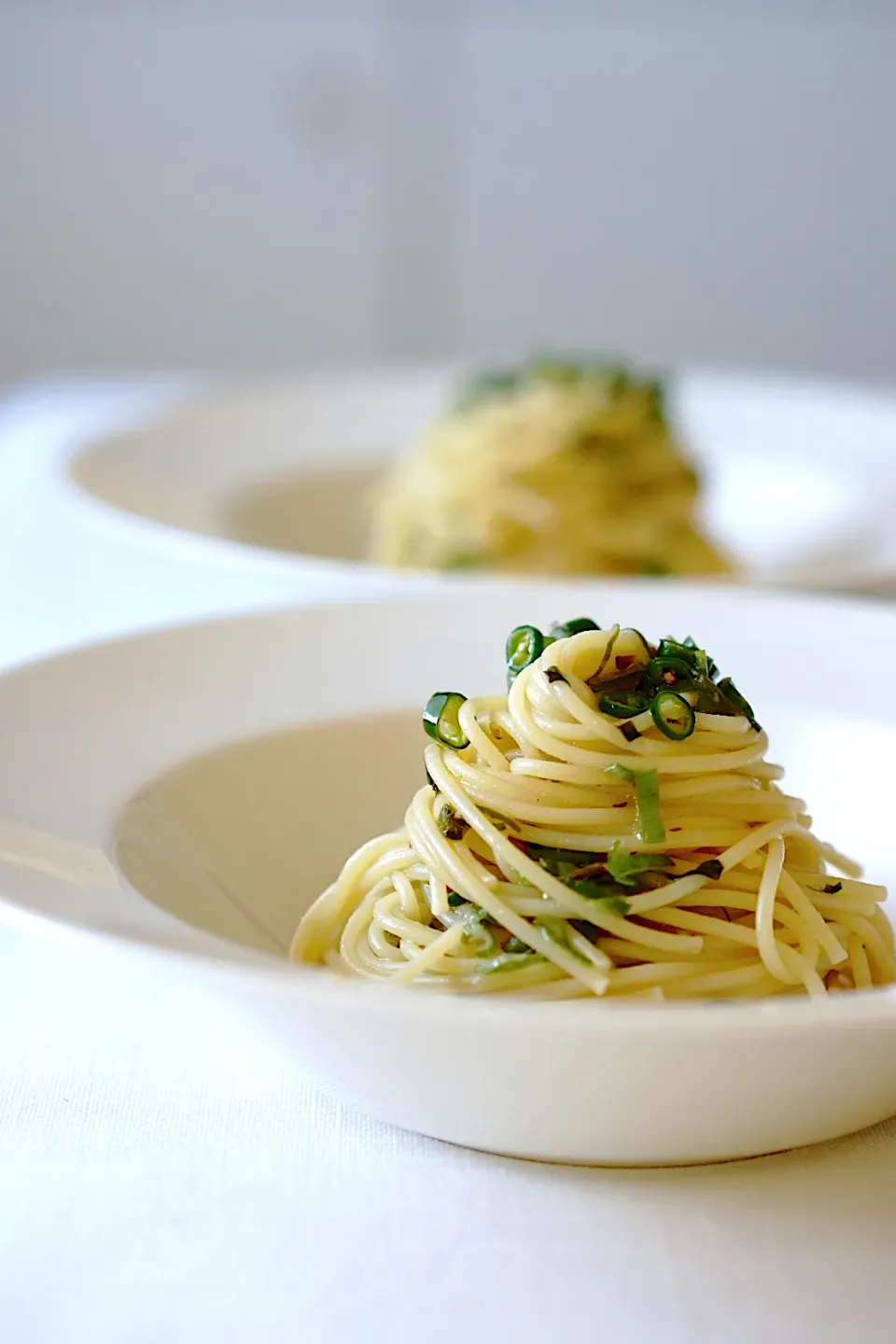 Snapdishの料理写真:青唐辛子のすっきりパスタ|てつやさん