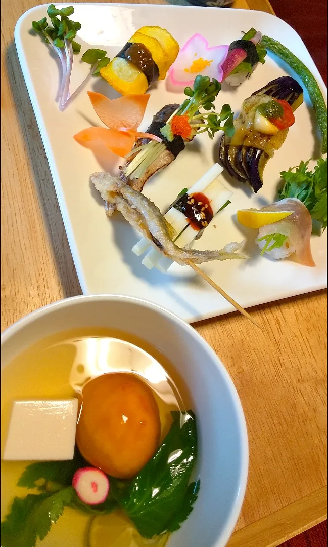 野菜のお寿司🍣🎶|さくらんぼさん