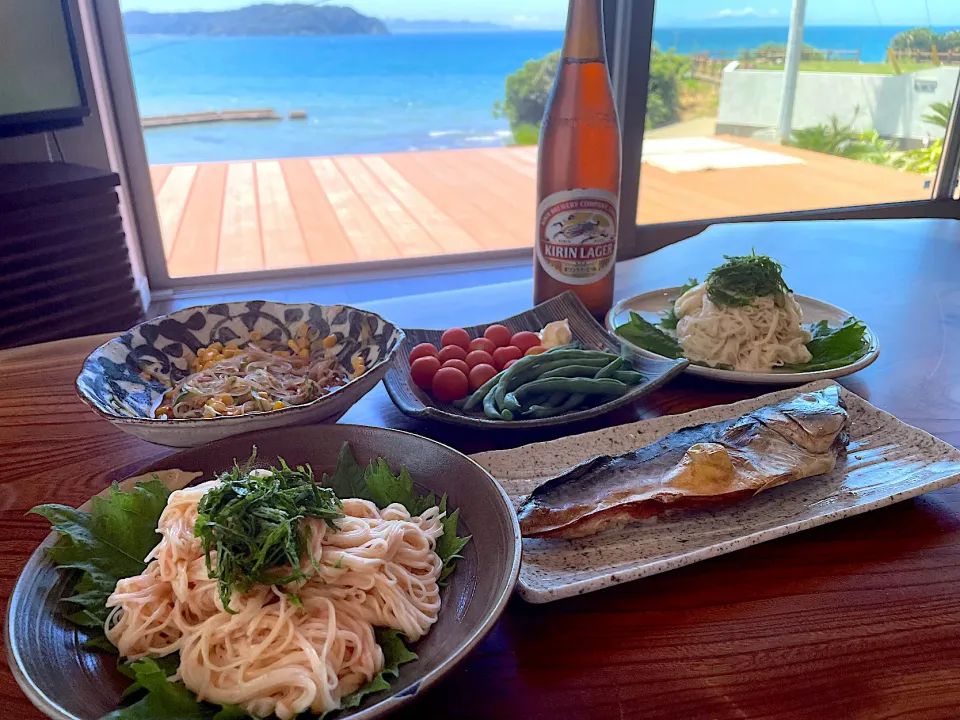 2022.8.31 明太そうめん&わさびマヨそうめん🍻🍻🍻|ゆみずさん